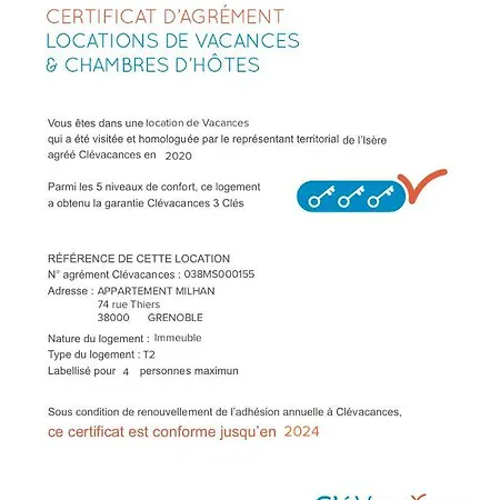 Apartment Milhan Quartier Aigle Championnet Grenoble
